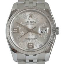 Thumbnail von Rolex Datejust 36 116234 Factory Floral silver dial </h1>