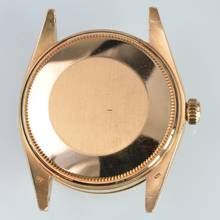 Thumbnail von Rolex Oyster Perpetual Date 1503 dove grey dial yellow gold 18KT 1969's
