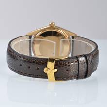 Thumbnail von Rolex Oyster Perpetual Date 1503 dove grey dial yellow gold 18KT 1969's