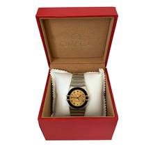 Thumbnail von Omega Constellation Quartz 33MM Manhattan 1 edition golden dial quartz 1984’s </h1>