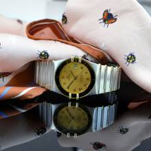 Thumbnail von Omega Constellation Quartz 33MM Manhattan 1 edition golden dial quartz 1984’s </h1>