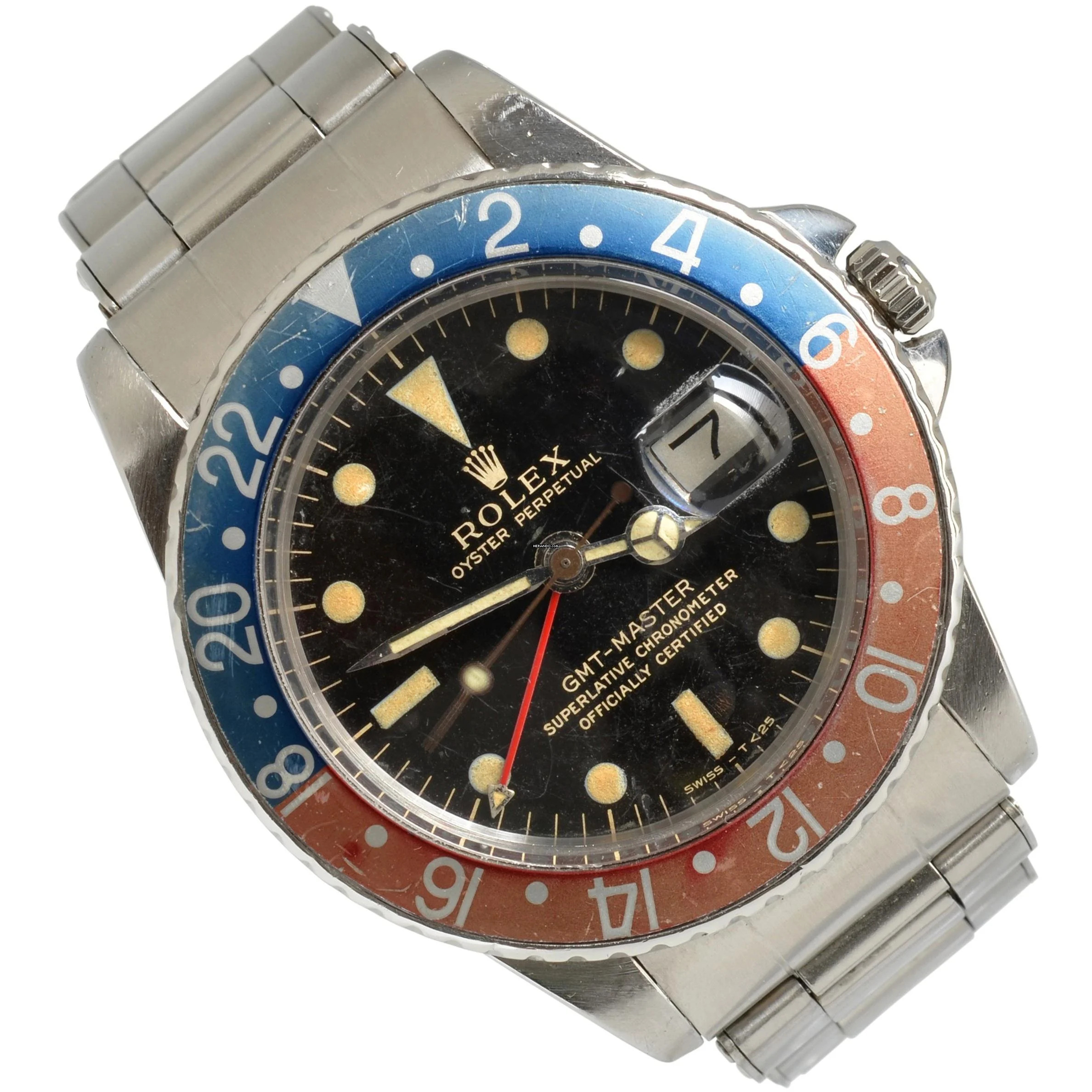 Rolex GMT-Master 1675 Cornino Tropical gilt dial 1964’s </h1>
