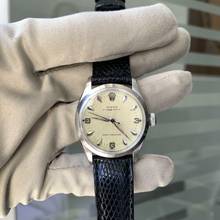 Thumbnail von Rolex Oyster Perpetual 31 31MM 6444 Shock Resisting Herringbone vory dial 1956’s </h1>