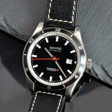 Thumbnail von Eberhard & Co. Champion V Timeonly 41031 CP Black Dial Full Set Like NEW </h1>