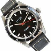 Thumbnail von Eberhard & Co. Champion V Timeonly 41031 CP Black Dial Full Set Like NEW </h1>