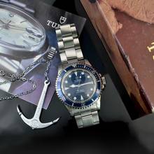 Thumbnail von Tudor Submariner No Date 94010 Lollipop blue dial 1984’s </h1>