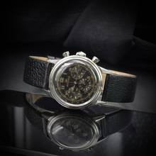 Thumbnail von Movado Chronograph Sub Sea caliber M95 Tropical black dial 1950’s </h1>