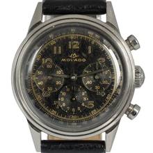 Thumbnail von Movado Chronograph Sub Sea caliber M95 Tropical black dial 1950’s </h1>
