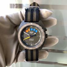 Thumbnail von Heuer Regatta 134.602 olive green colour PVD treatment 1980's </h1>