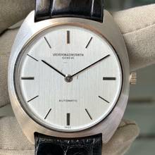 Thumbnail von Vacheron Constantin Jumbo Ultra-Thin 7595 Texture silver white gold 18KT dial Automatic 1971’s </h1>