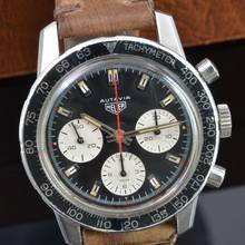 Thumbnail von Heuer Leonidas Autavia 2446C Black dial 1970’s </h1>