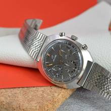 Thumbnail von Enicar Ocean Pearl chronograph Gerhard Mitter Grey dial 1968’s