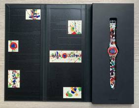 Thumbnail von Swatch Art Special by Sam Francis GZ123PACK NEW Full set 1992’s </h1>