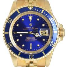 Thumbnail von Rolex Submariner Date 1680/8 blue dial yellow gold 18KT TOP Condition 1977's