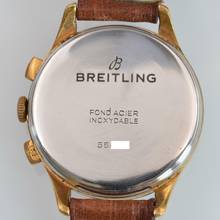 Thumbnail von Breitling Chronograph oversize Giro d'Italia golden plated 1950’s