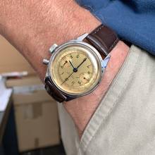 Thumbnail von Breitling Chronograph Mono-Pusher Huit Aviation Department U.S. Military 1970’s </h1>