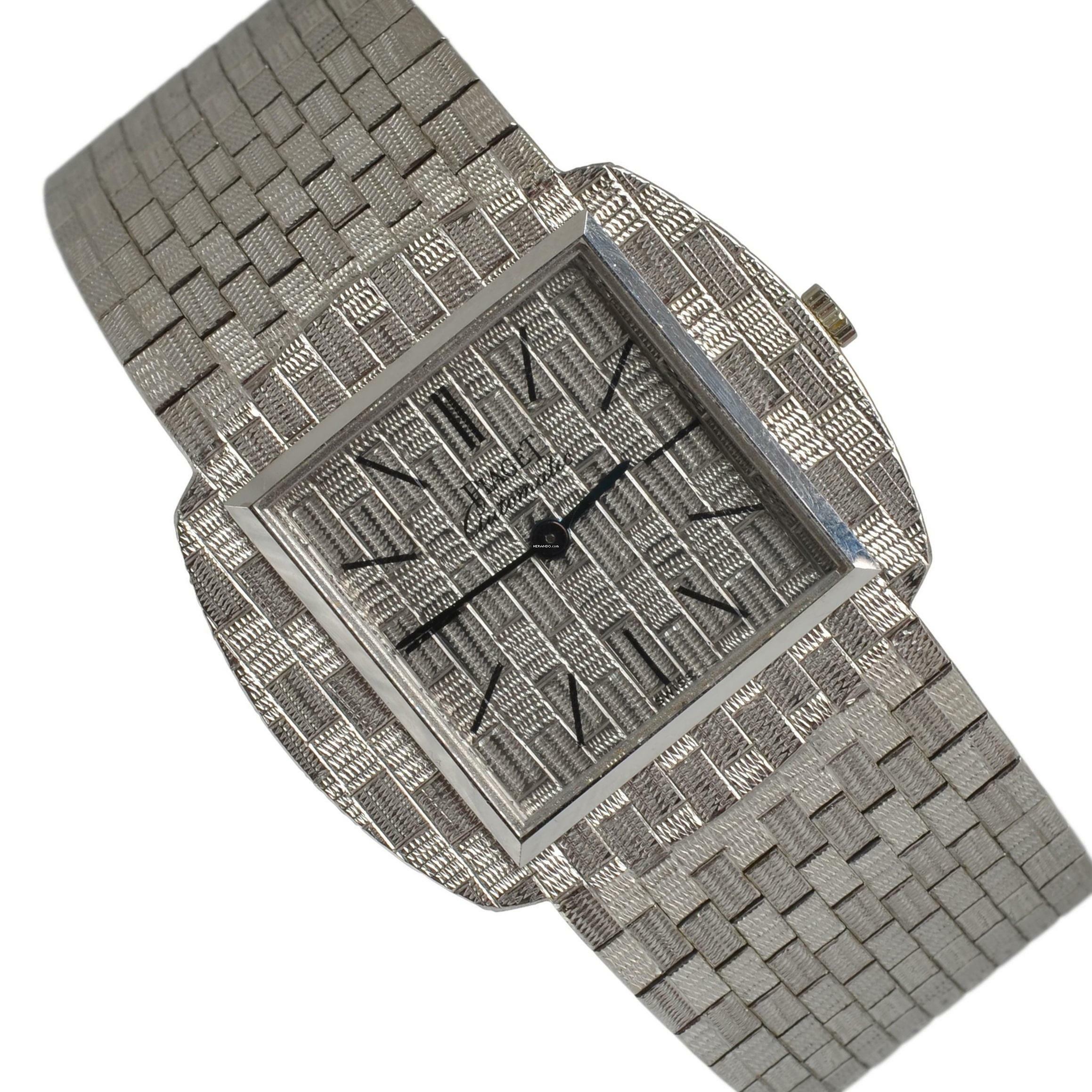 Piaget Cushion ultra-thin 12461 HR5 automatic white gold 18KT 1970’s </h1>