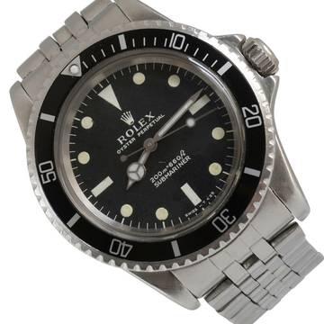  Rolex Submariner (No Date) 5513 No date matt meter first dial U.S.A. market 1967’s  