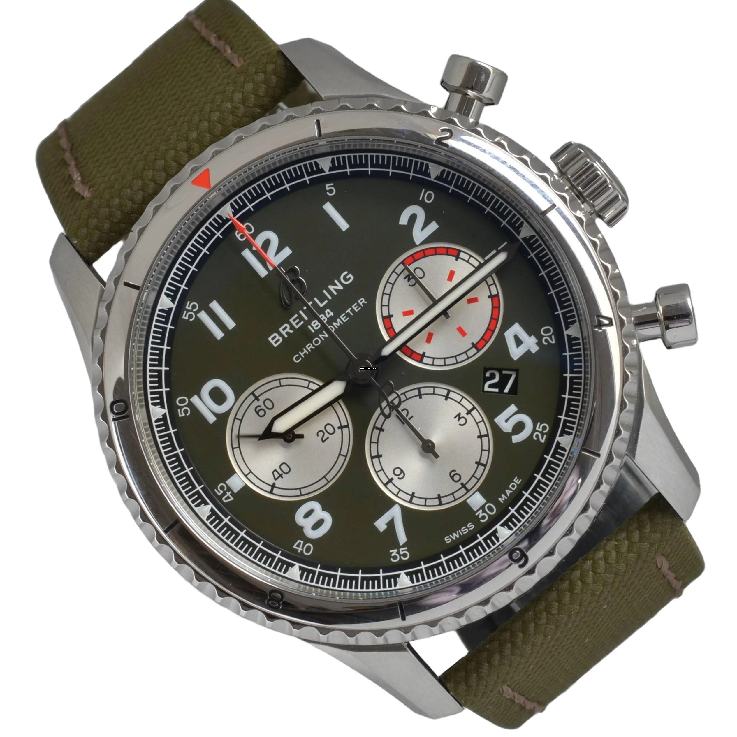 Breitling Aviator 8 B01 AB0119 Curtiss Warhawk green dial Full Set 2020’s </h1>
