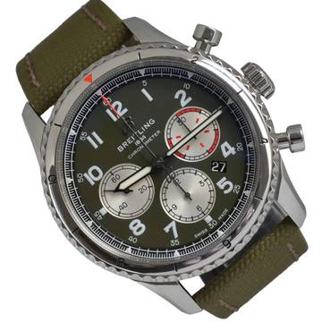  Breitling Aviator 8 B01 AB0119 Curtiss Warhawk green dial Full Set 2020’s </h1> 