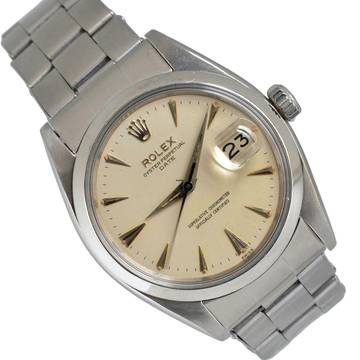  Rolex Oyster Perpetual Date 1500 Ivory dial 1960's  