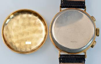 Thumbnail von Omega Classic Chronograph Oversize 37MM caliber 33.3 CHRO yellow gold 18KT 1941’s </h1>