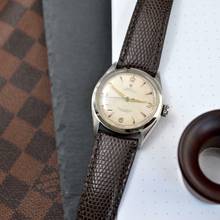 Thumbnail von Rolex Oyster Perpetual 6084 Bubbleback Explorer radium dial Full Set 1951’s </h1>
