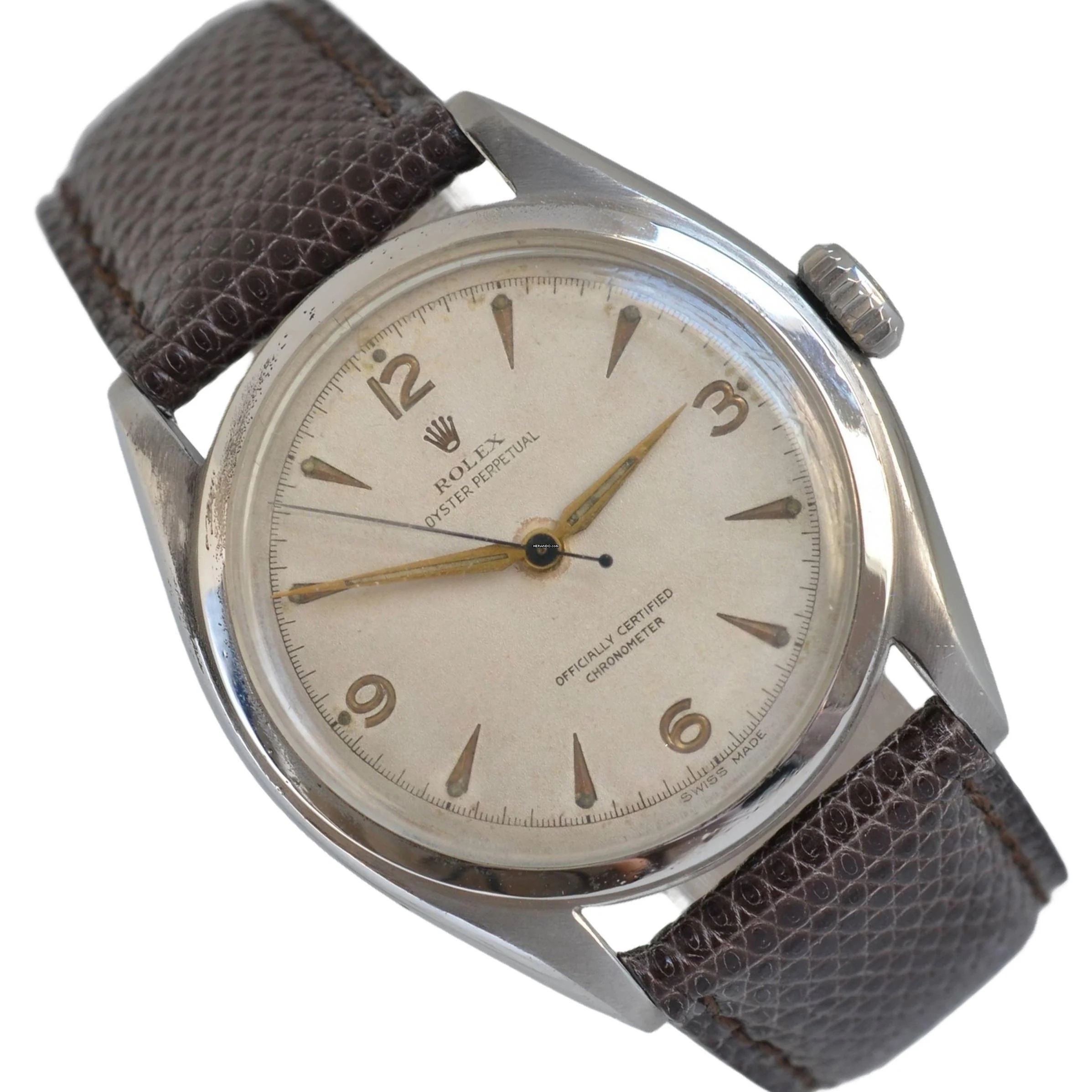 Rolex Oyster Perpetual 6084 Bubbleback Explorer radium dial Full Set 1951’s </h1>