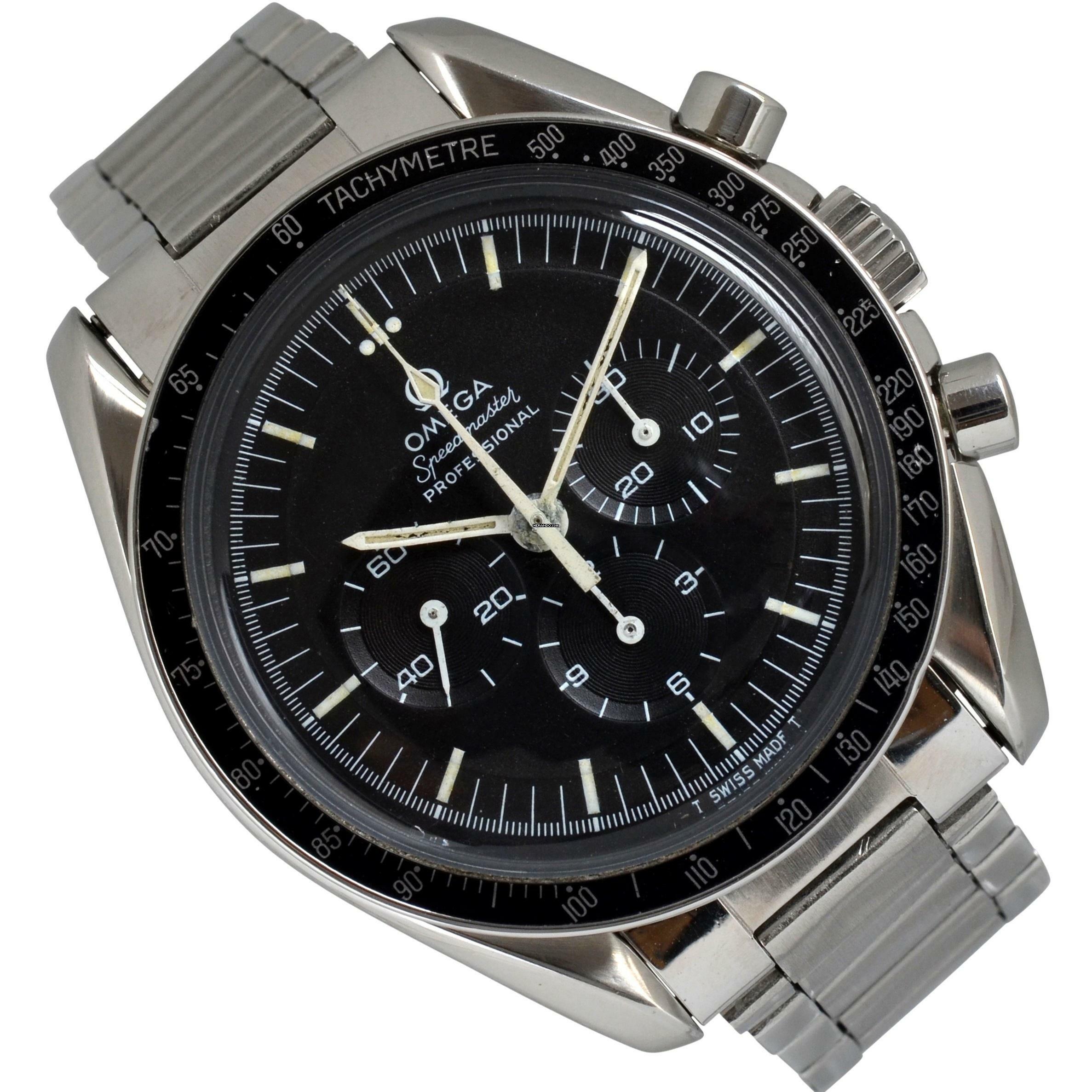 Omega Speedmaster Professional Moonwatch 145.022 Professional Moonwatch 220 bezel 1970’s </h1>