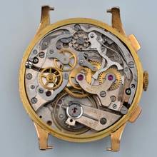 Thumbnail von Rolex Chronograph 2508 Antimagnetic champagne dial rose gold 18KT 1938's