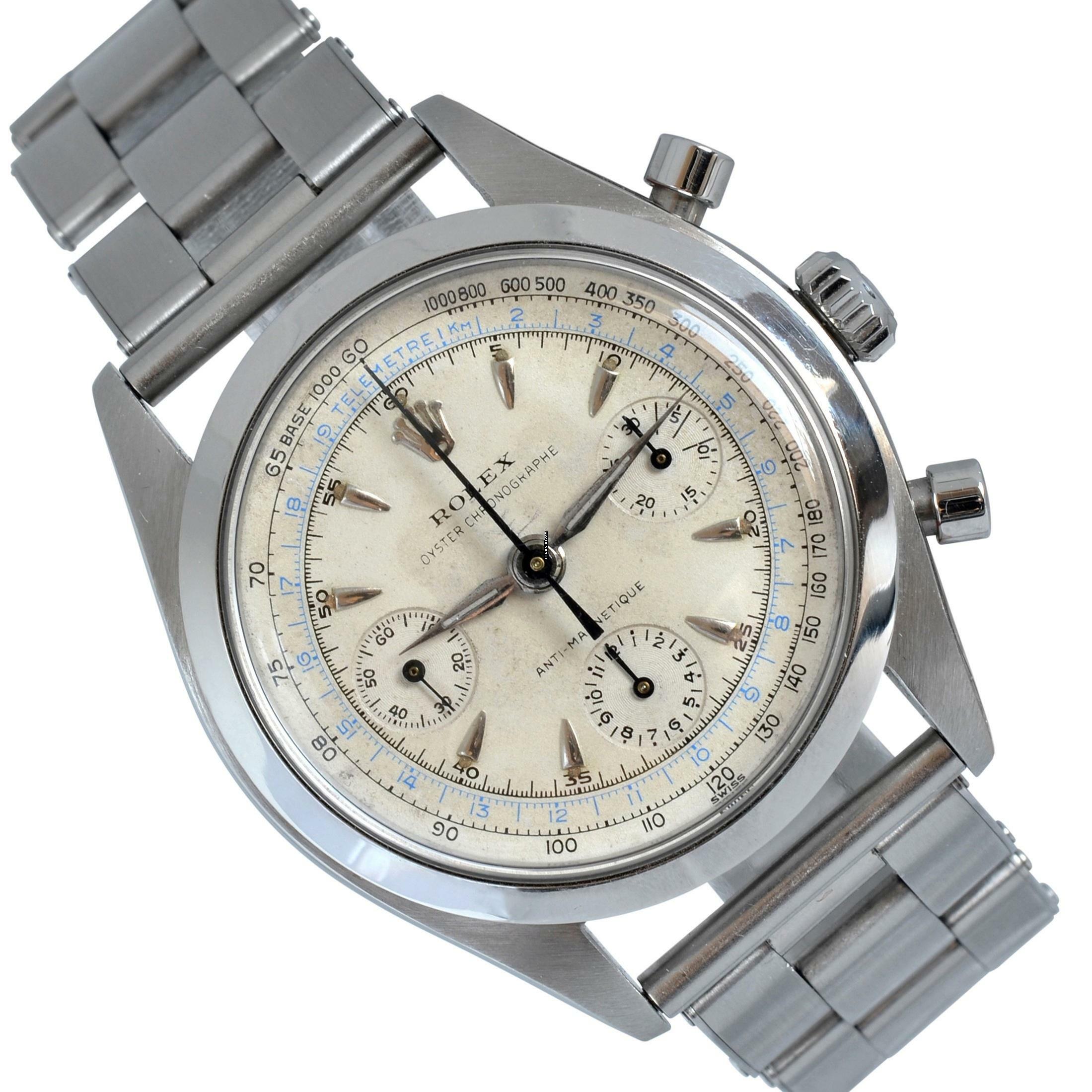 Rolex Chronograph 6234 Pre Daytona 1957’s with Official Service Rolex Geneva </h1>