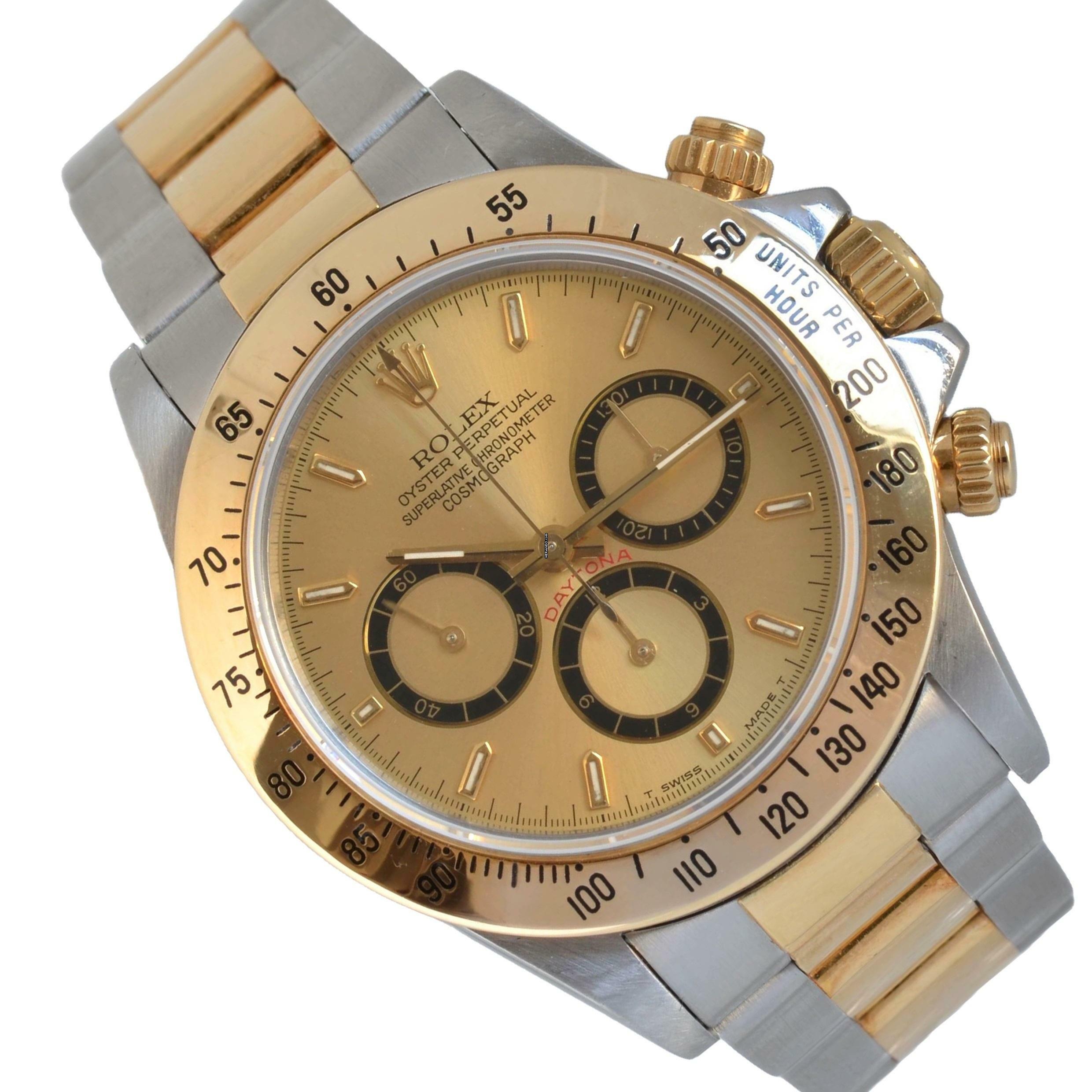 Rolex Daytona 16523 Champagne 4 Lines dial L28 Series Full Set 1989’s </h1>