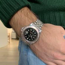 Thumbnail von Rolex GMT-Master 1675 Cornino Underline gilt dial pink bezel 1964’s </h1>