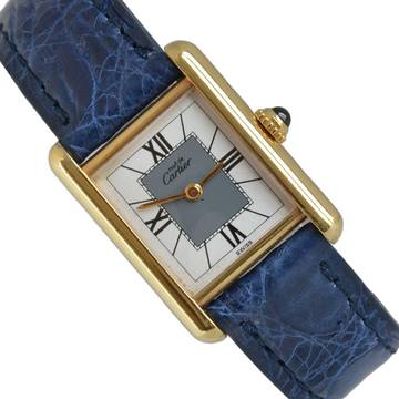  Cartier Tank Vermeil Must de Tank Vermeil Art Deco 20MM golden plated quartz 1992’s </h1> 