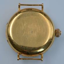 Thumbnail von Longines Chronograph Grands Prix Monopusher Porcelain dial gold 18KT 1930's </h1>