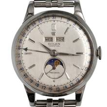 Thumbnail von Rolex Padellone 8171 steel silver dial very rare 1951’s </h1>