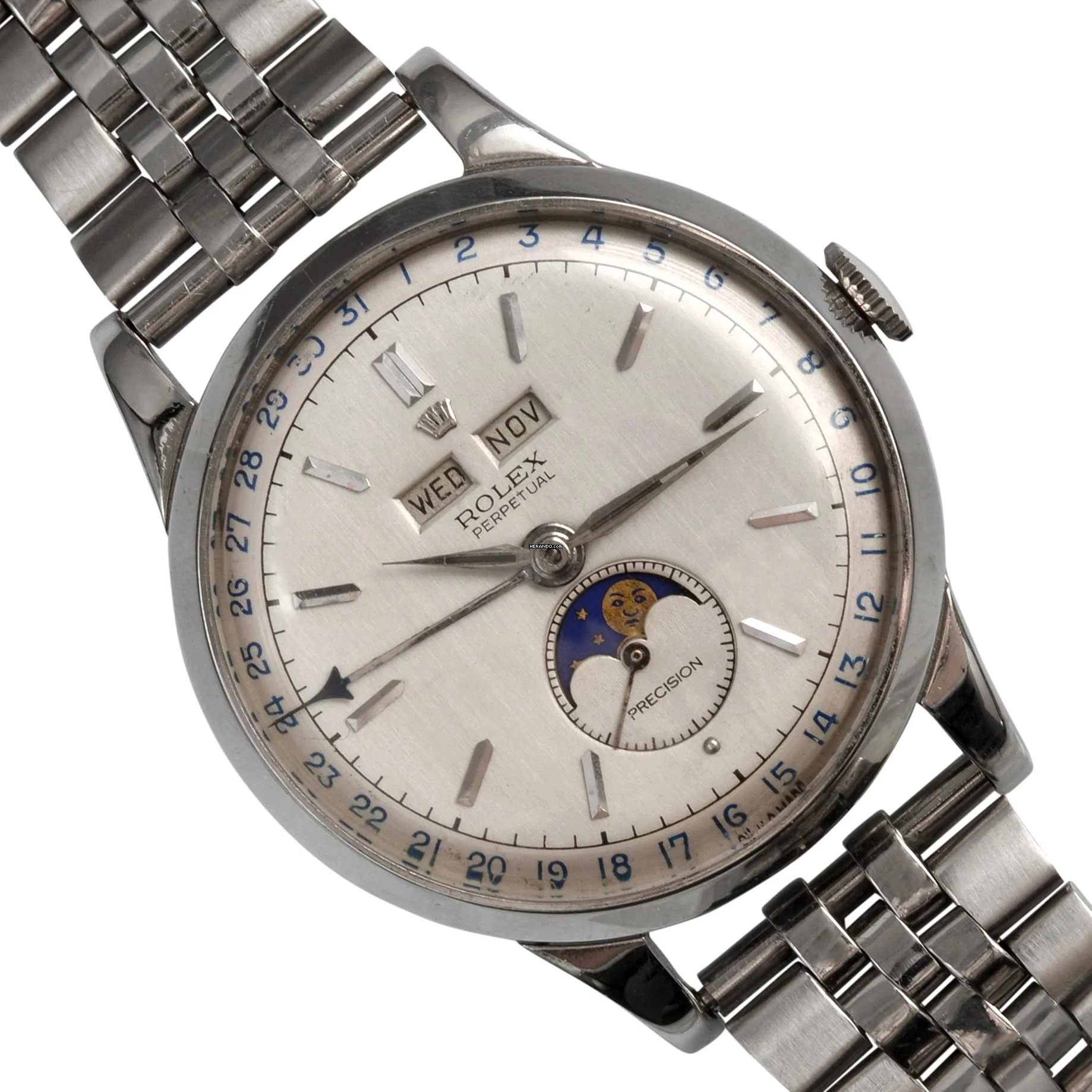 Rolex Padellone 8171 steel silver dial very rare 1951’s </h1>
