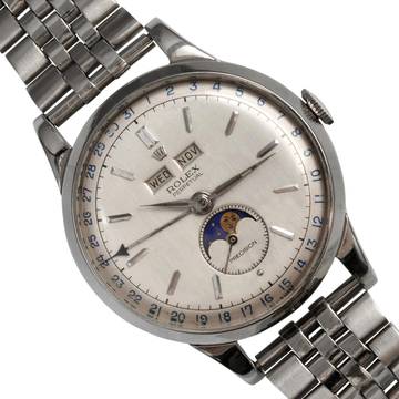  Rolex Padellone 8171 steel silver dial very rare 1951’s </h1> 