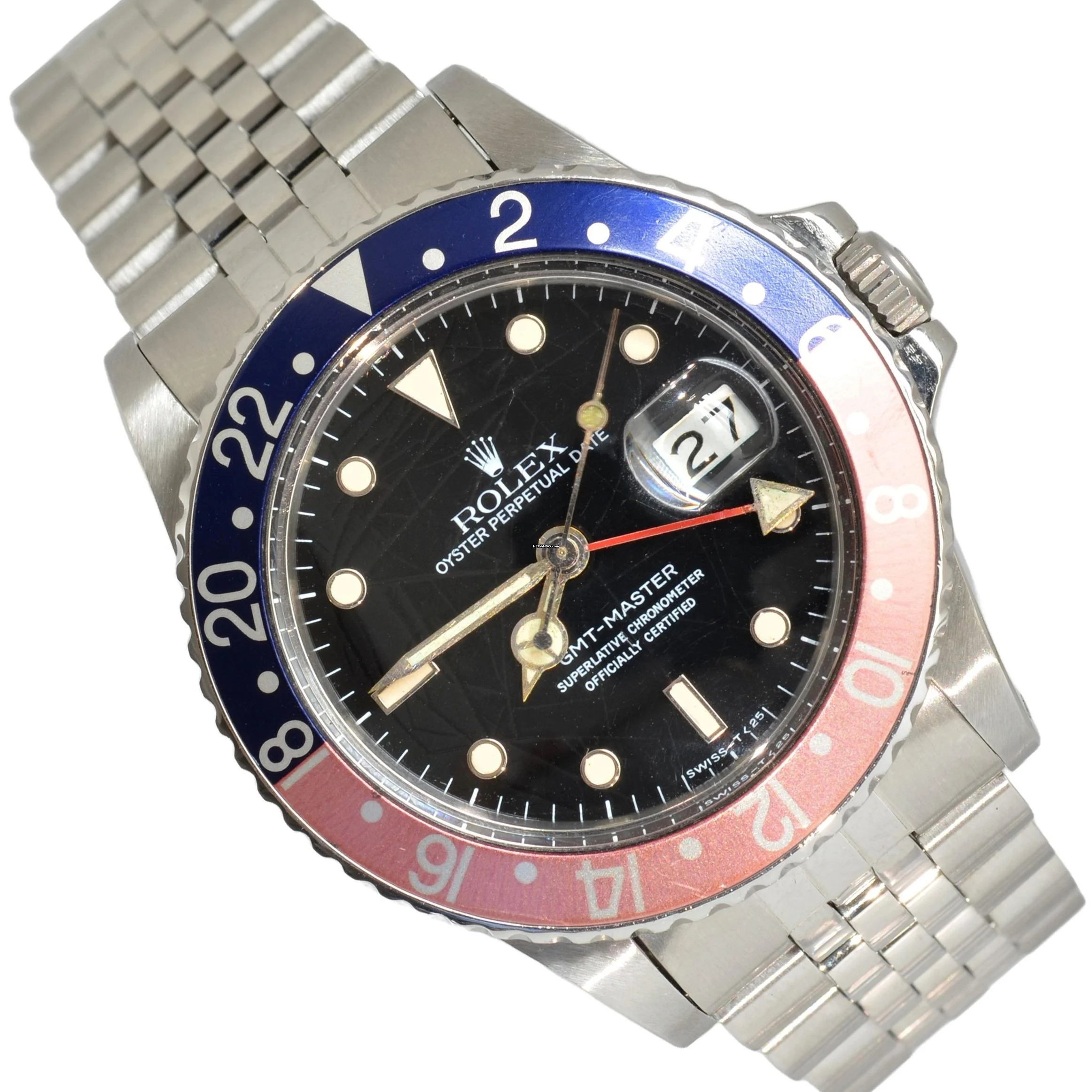 Rolex GMT-Master 16750 Spider dial Full set 1985's </h1>