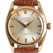 Thumbnail von Rolex Oyster Perpetual 6088 Bubbleback OCC by Joyeria Riviera rose gold 18KT 1950’s </h1>