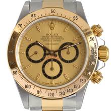 Thumbnail von Rolex Daytona 16523 R98 Series Floating champagne dial gold 18KT Full Set 1988’s </h1>