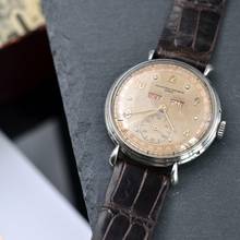 Thumbnail von Vacheron Constantin Historiques Triple Calendar 4241 steel grenè Ivory dial very rare 1943’s </h1>