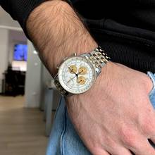 Thumbnail von Breitling Navitimer chronograph D30021 ivory dial Full Set 2019’s </h1>