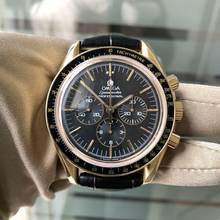 Thumbnail von Omega Speedmaster Professional Moonwatch 27 CHRO C12 Anniversary yellow gold 18KT 1994's Full Set