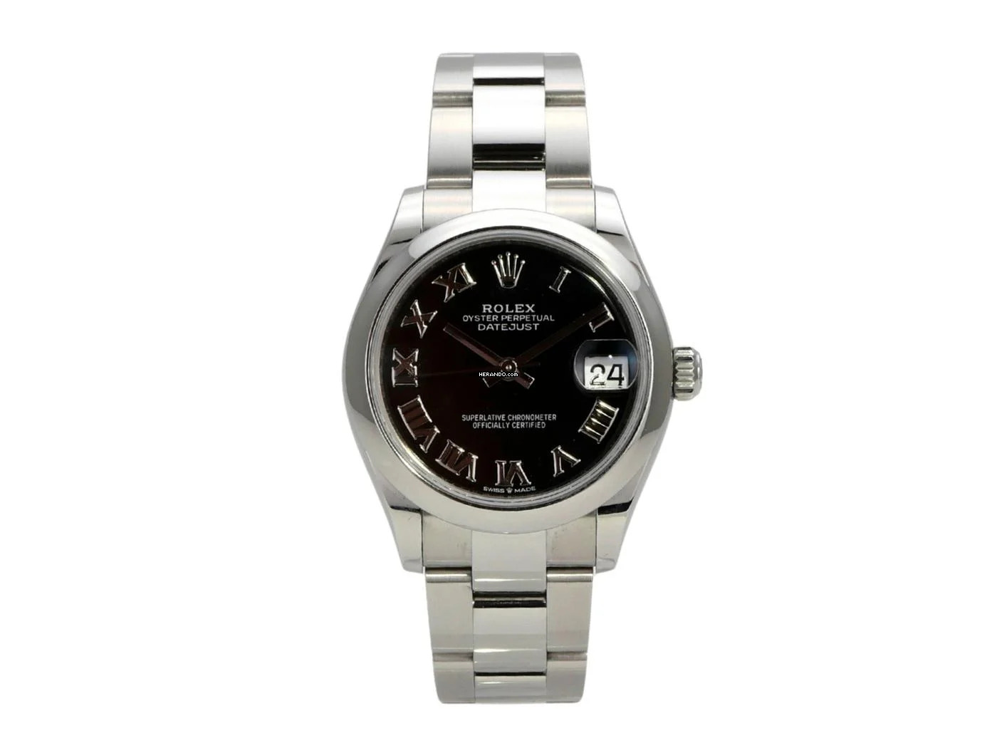 Rolex Datejust 31 Oystersteel Ref. 278240 Schwarz Römisch </h1>