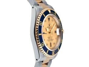 Thumbnail von Rolex Submariner Date Sultan Diamanten Ref.16613 1993 Box&Beschreibung sehr gut Vintage </h1>