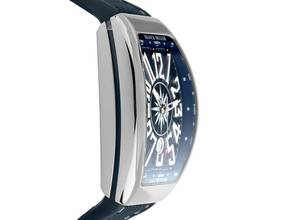 Thumbnail von Franck Muller Vanguard Yachting Stahl Automatik Armband Kautschuk Faltschließe 53,7x44mm Ref.V 45 SC DT Yacht BL Box&Pap. Full Set Neu