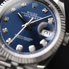 Thumbnail von Rolex Datejust 36 Fluted Jubilee Blue Diamond Dial Service '25 </h1>