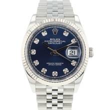 Thumbnail von Rolex Datejust 36 Fluted Jubilee Blue Diamond Dial Service '25 </h1>