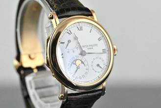 Thumbnail von Patek Philippe Complications Officier small Complication | 5054 | German Full Set from first owner | Rose gold